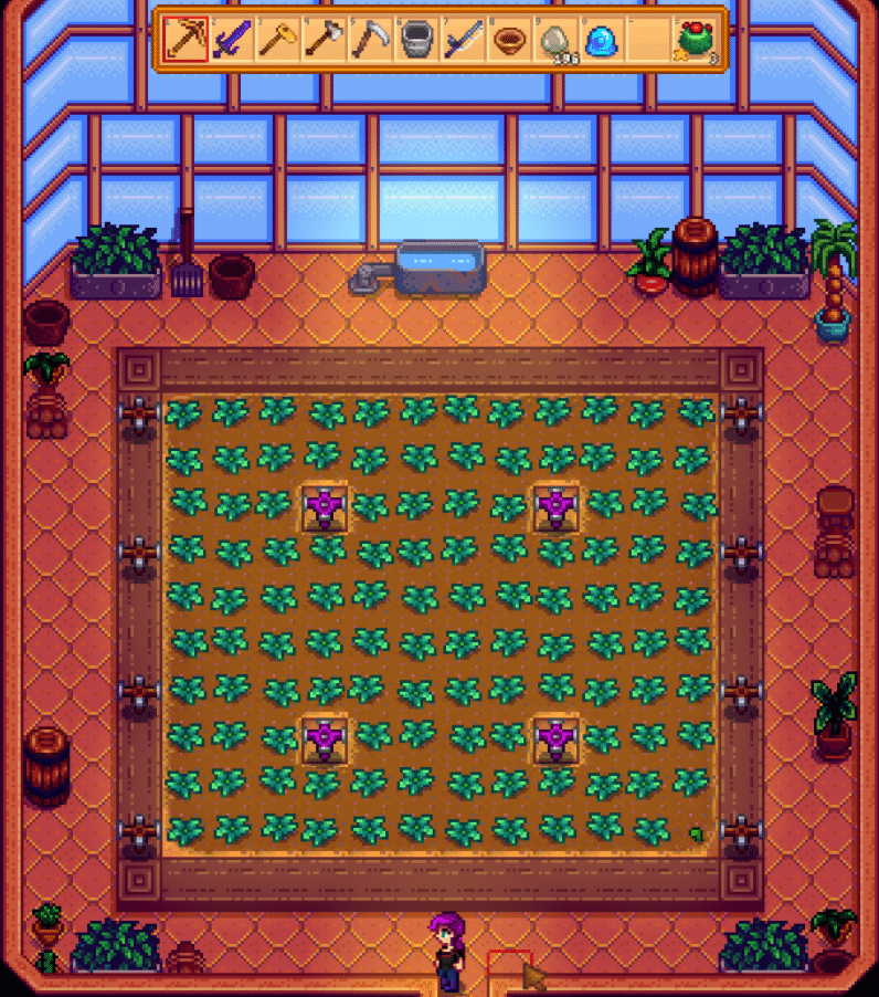 sdv greenhouse optimal layout