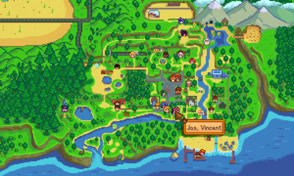stardew valley map mods - NPC Map Locations