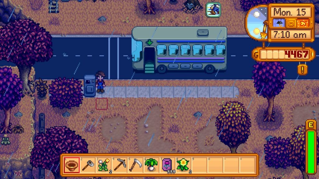 The player at the Bus Stop to Calico Desert.