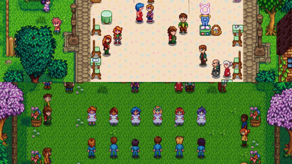 The player at the Egg Festival and Flower Dance.