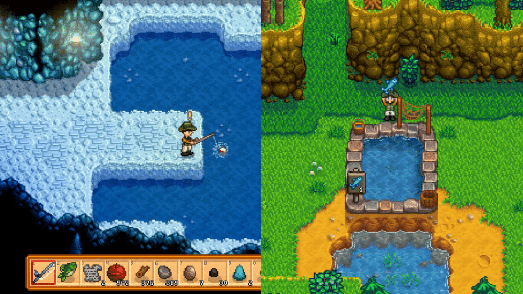 The Ice Pip at the Fish Pond in Stardew Valley.