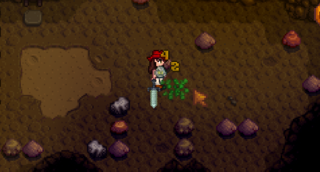 player uses dark sword in the mines stardew valley