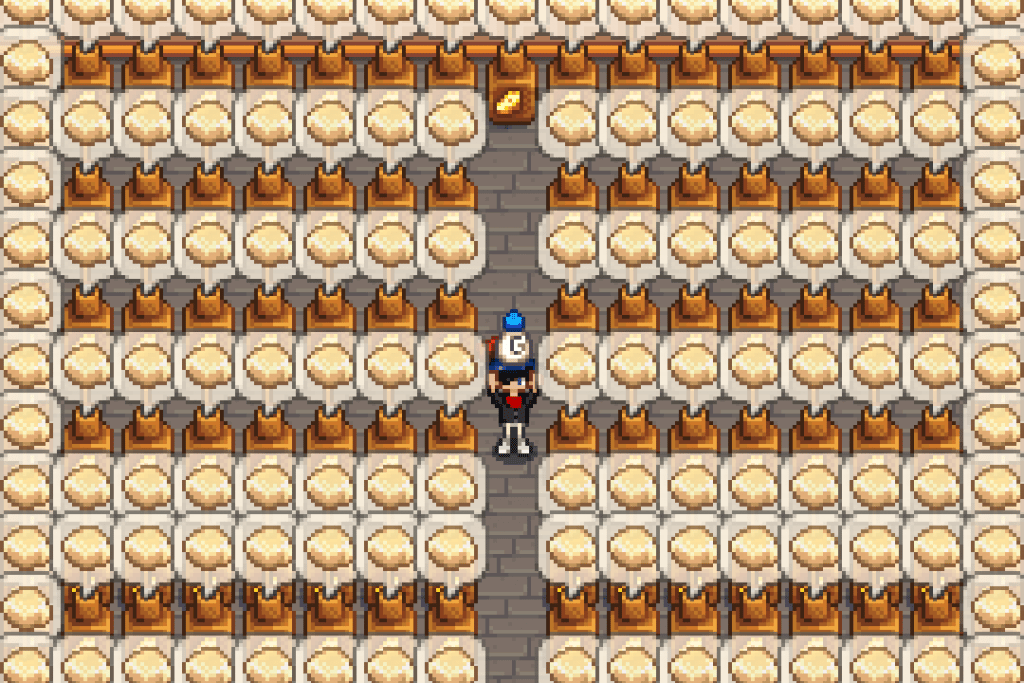 The player holding a Goat Milk inside a Shed full of Goat Cheese.