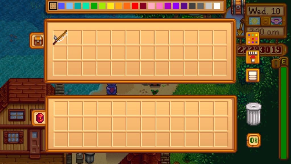 Bamboo Pole inside a chest in Stardew Valley.