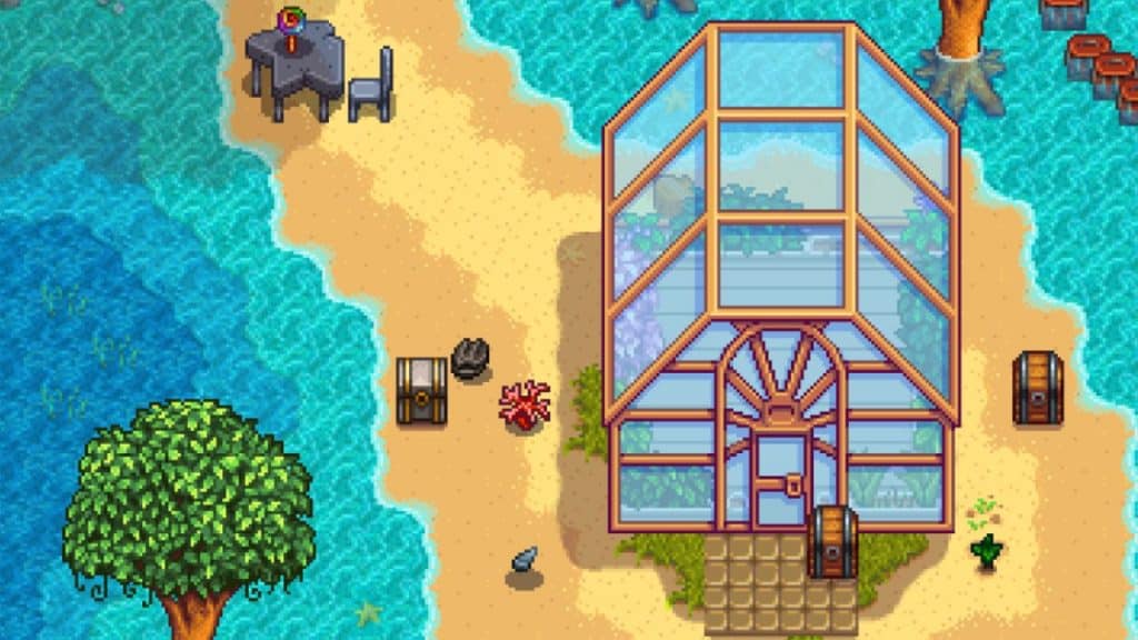 The Greenhouse in Stardew Valley with the best crops inside