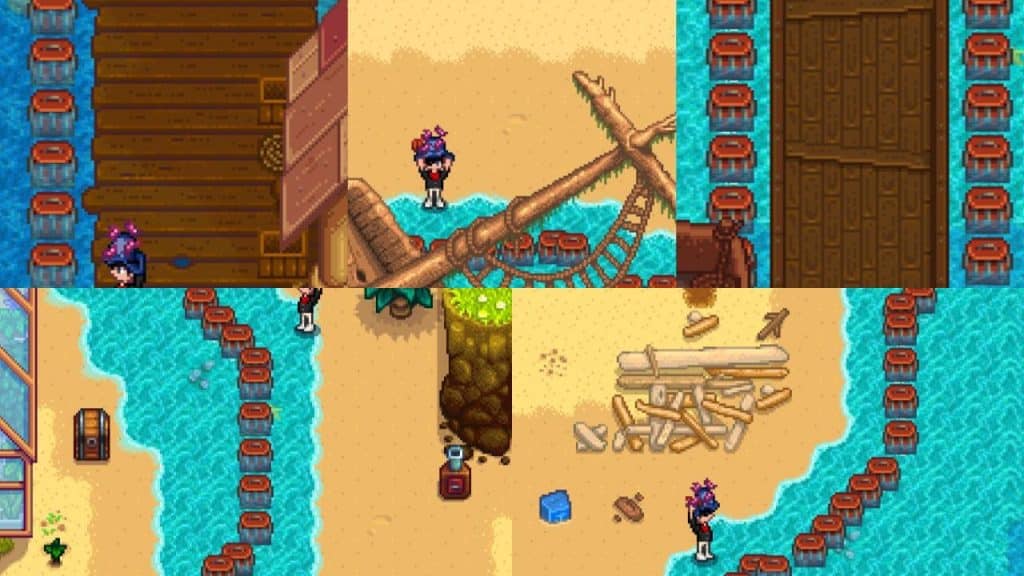 Different best places for Crab Pots in Stardew Valley.