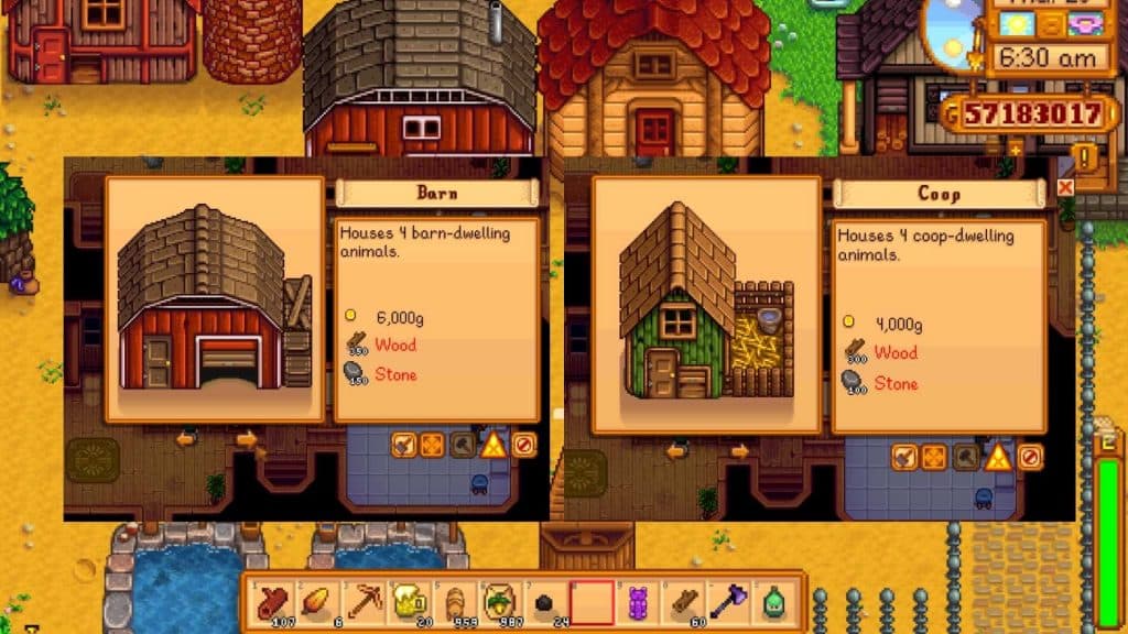 Stardew Valley Barn or Coop Which Building is Better?